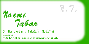 noemi tabar business card